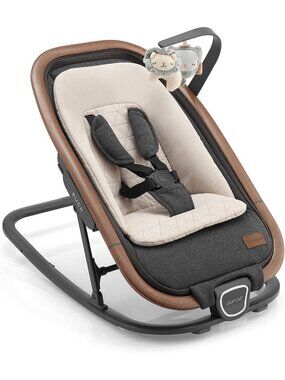 Portable 2-in-1 Baby Bouncer & Rocker with Adjustable Backrest & Travel Bag